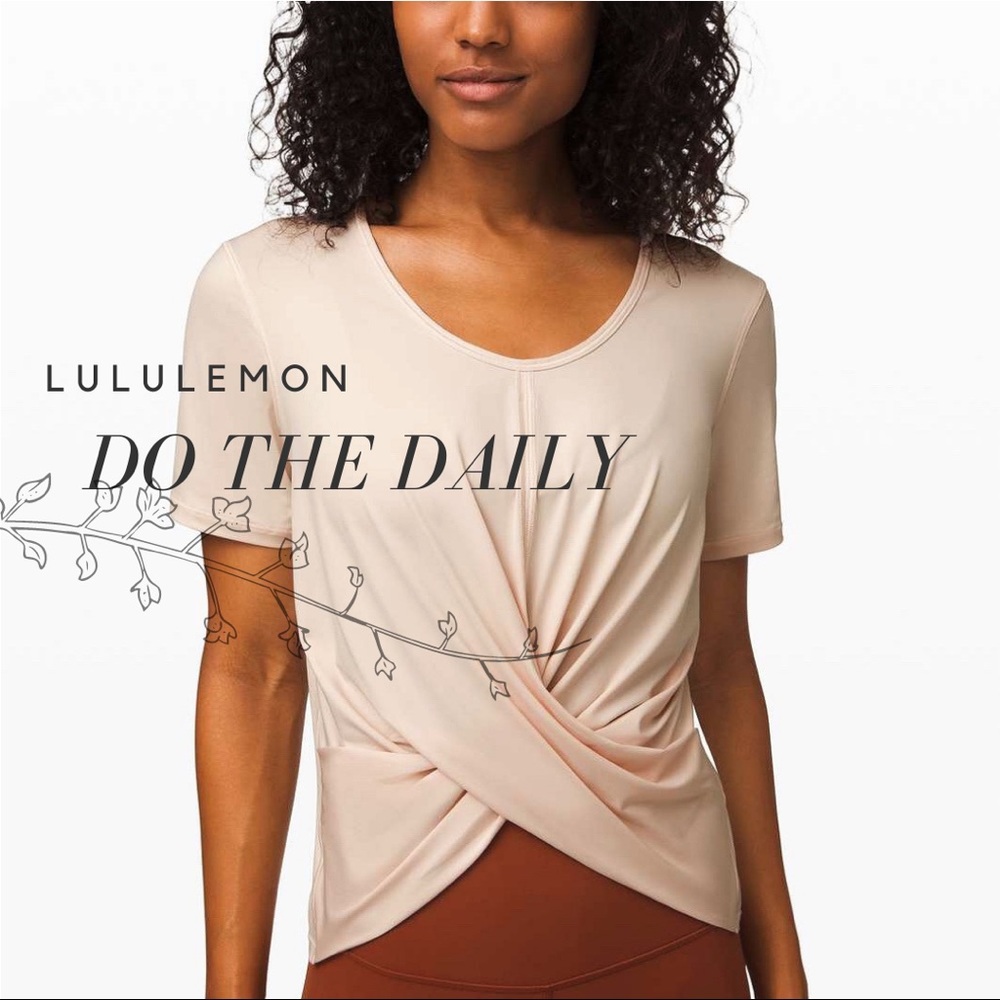 Lululemon Light Neutral Cropped Shirt